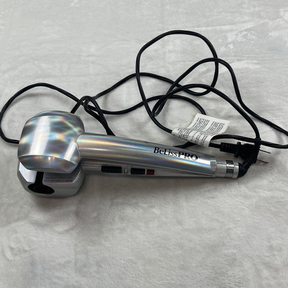BeLissPRO Professional Automatic Hair Curler Holographic Silver Ceramic Works